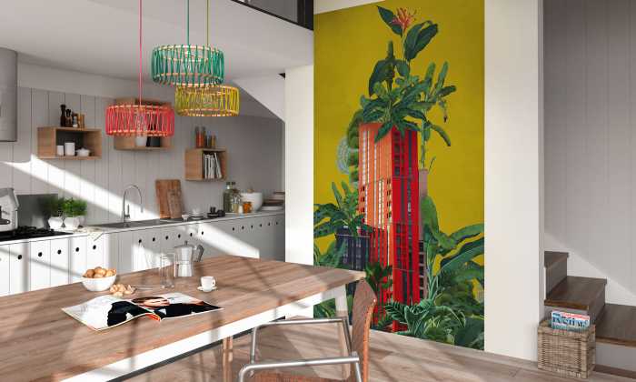 Photo murale intissé impression numérique Plant House