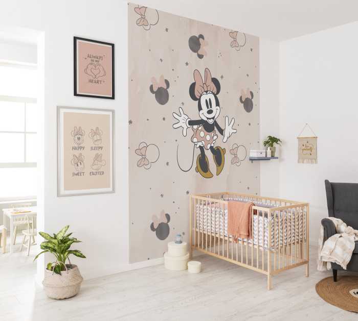 Photo murale intissé impression numérique Minnie Party Mouse