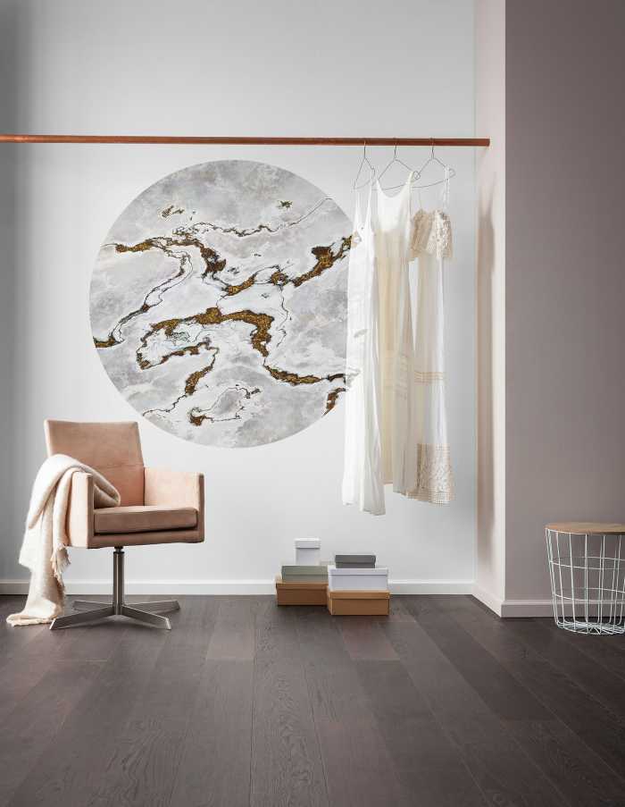 Photomural rond Marble Vibe