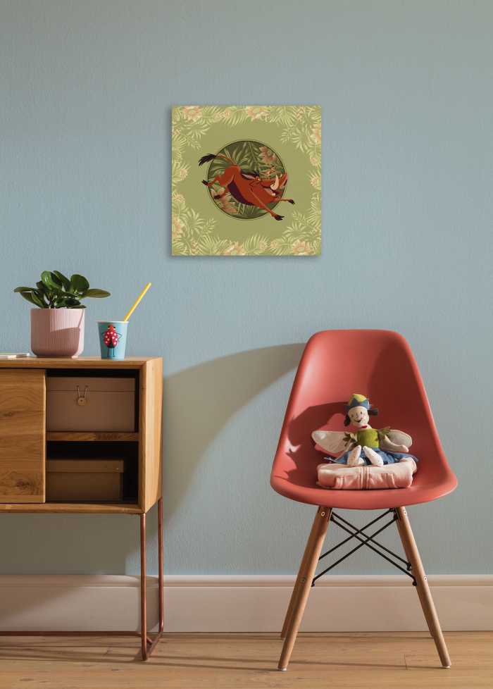 Vlies Bild auf Keilrahmen/ Echtholzrahmen Disney The Lion King Wild and Free Since 1994