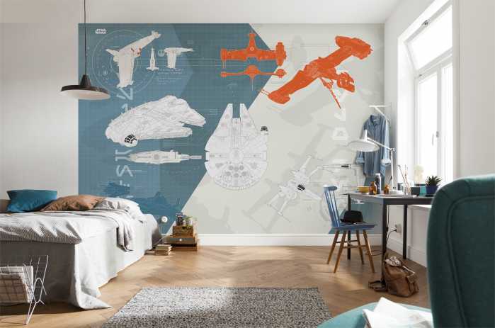Photo murale STAR WARS Technical Plan