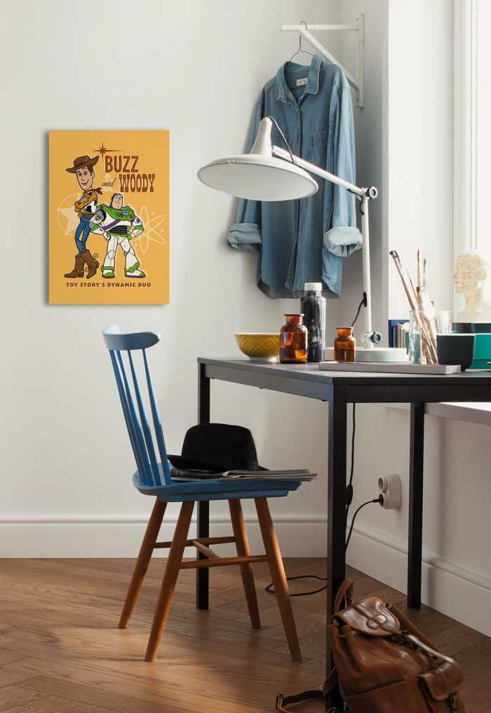 Toile Imprimé Disney and Pixar Toy Story Buzz and Woody