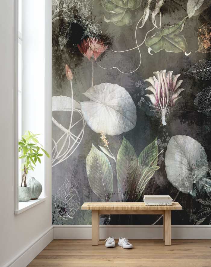 Photo murale intissé impression numérique Night Flowers