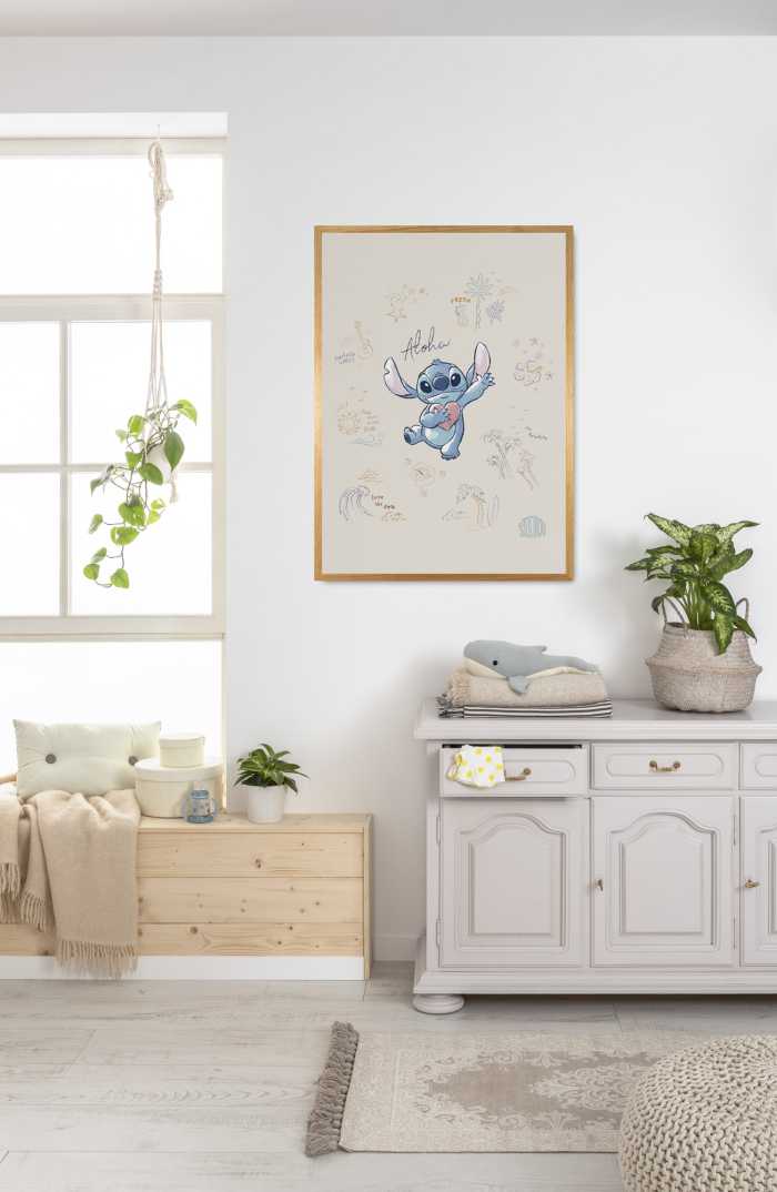 Affiche d'art Disney Lilo and Stitch Mahalo