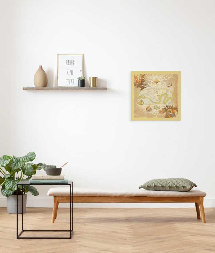 Vlies Bild auf Keilrahmen/ Echtholzrahmen Alice Just Saying