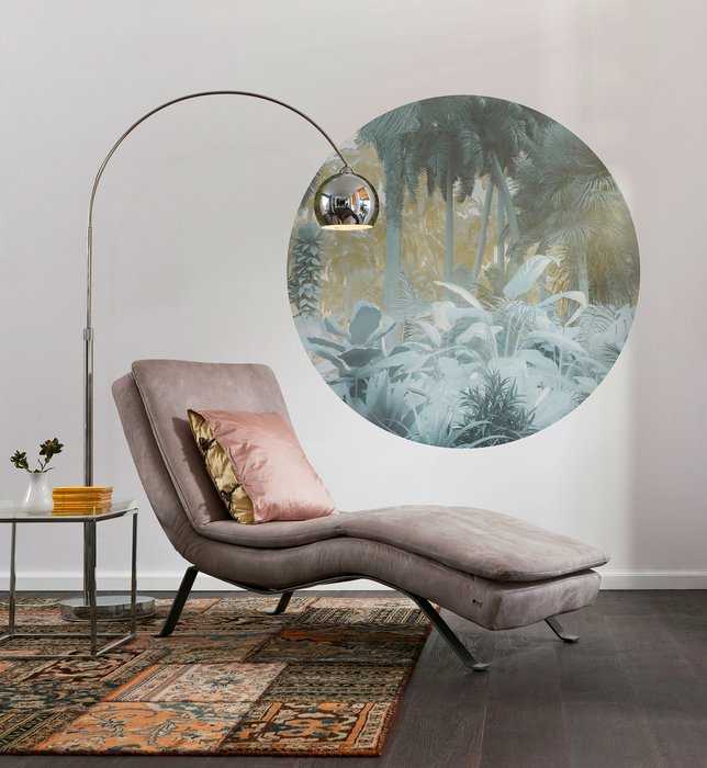 Murale ronde auto-adhésive intissée Exotic Jungle