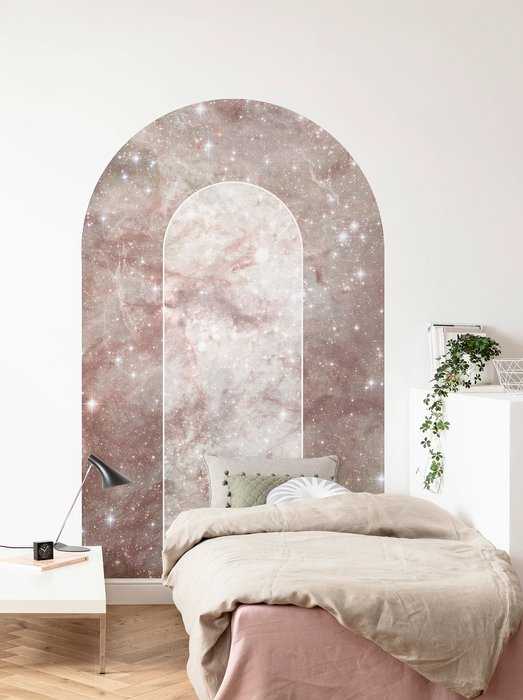 Photo murale autocollante sur intissé Mauve Diamond
