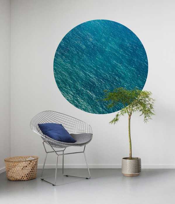 Murale ronde auto-adhésive intissée Calm