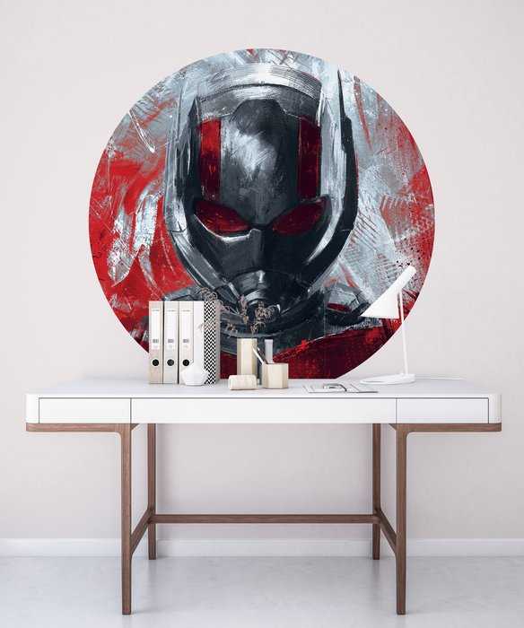 Murale ronde auto-adhésive intissée Avengers Painting Ant-Man