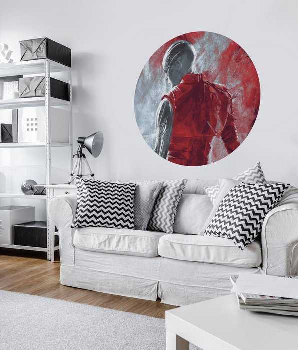 Murale ronde auto-adhésive intissée Avengers Painting Nebula