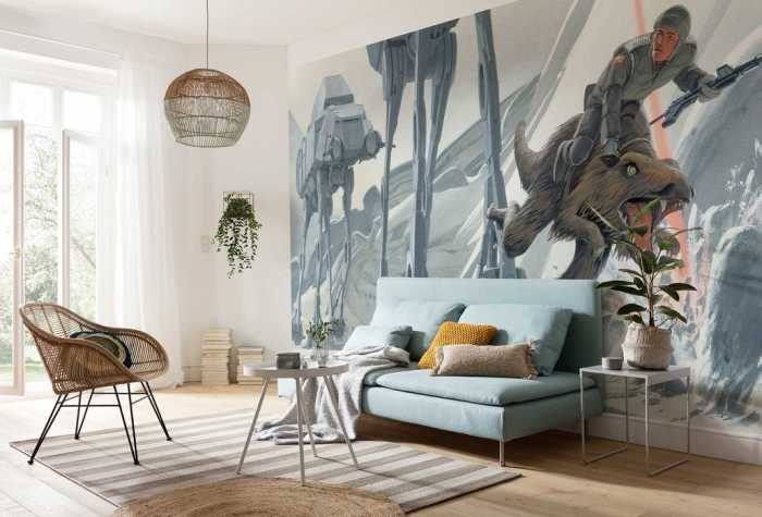 Intissé Standard Star Wars Classic RMQ Hoth Battle Ground