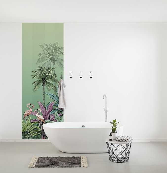 Intissé Standard Jungle Flamingo