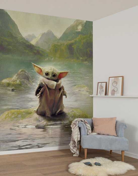 Intissé Standard Star Wars The Mandalorian Grogu Landscape