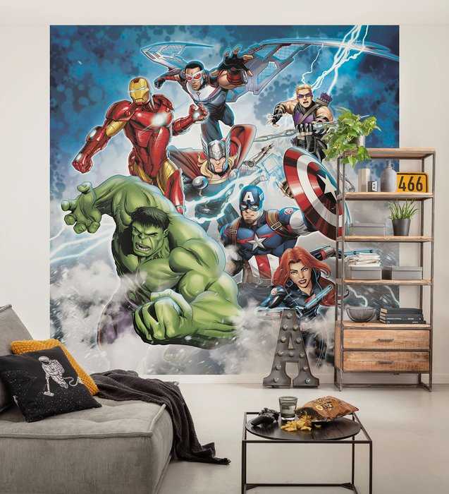 Intissé Standard Marvel Avengers Mighty Team