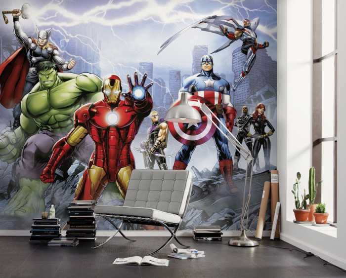Intissé Standard Marvel Avengers Ultimate Warriors