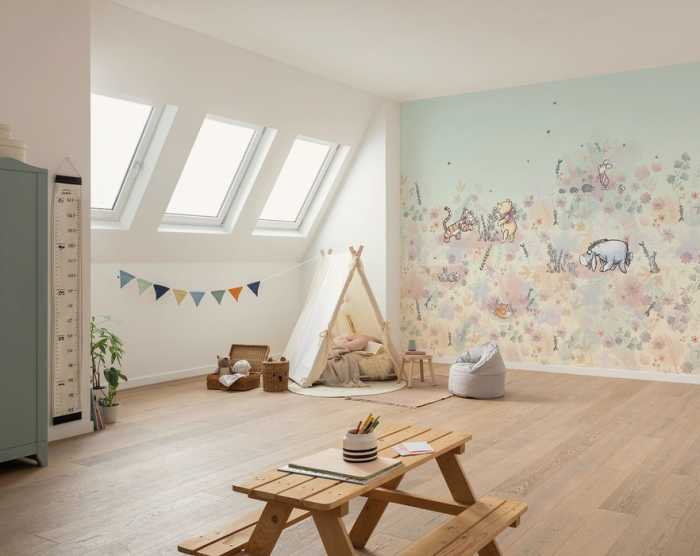 Intissé Standard Disney Winnie the Pooh Flowerfield