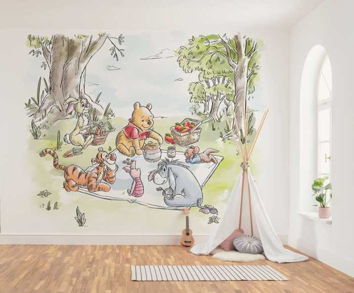 Intissé Standard Disney Winnie the Pooh Nice for Picnics