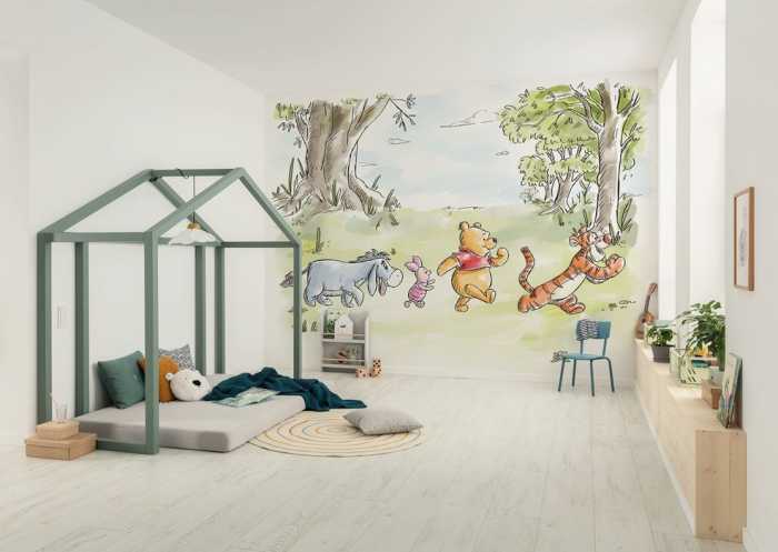 Intissé Standard Disney Winnie the Pooh Walk Together