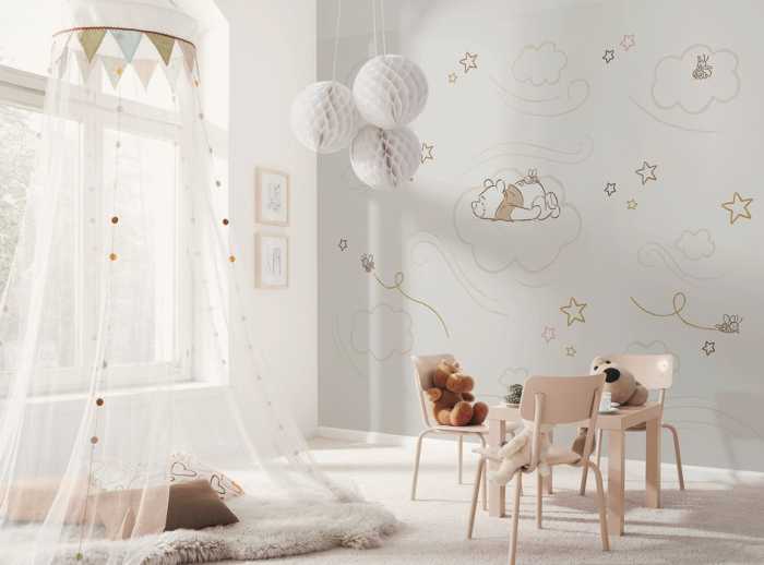 Intissé Standard Disney Winnie the Pooh Sleepy Little Bear
