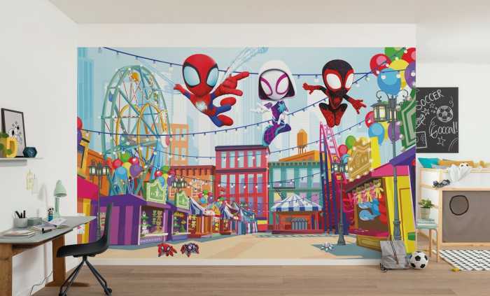 Intissé Standard Marvel Spidey And His Amazing Friends Theme Park