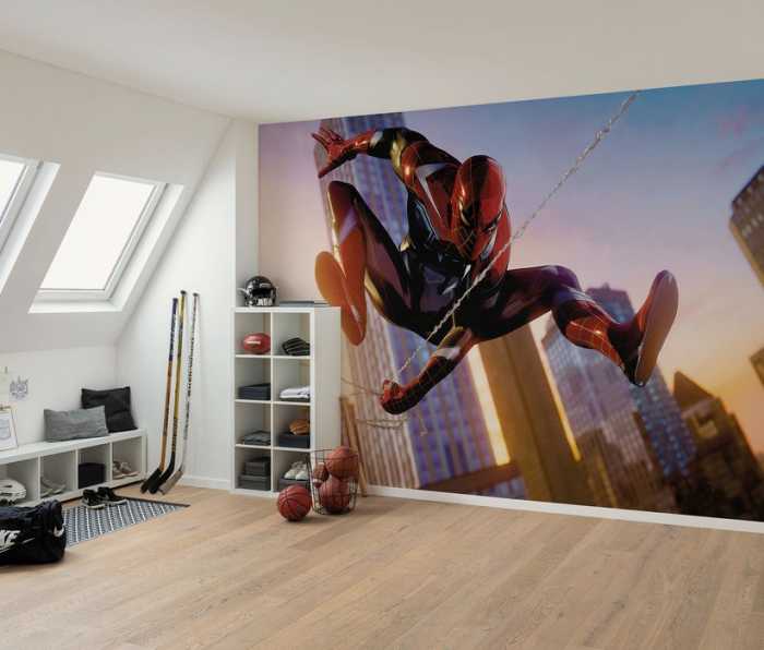 Intissé Standard Marvel Spider-Man Huge Jump