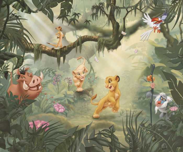 Intissé Standard Disney Lion King Simba Nala Pumba und Timon