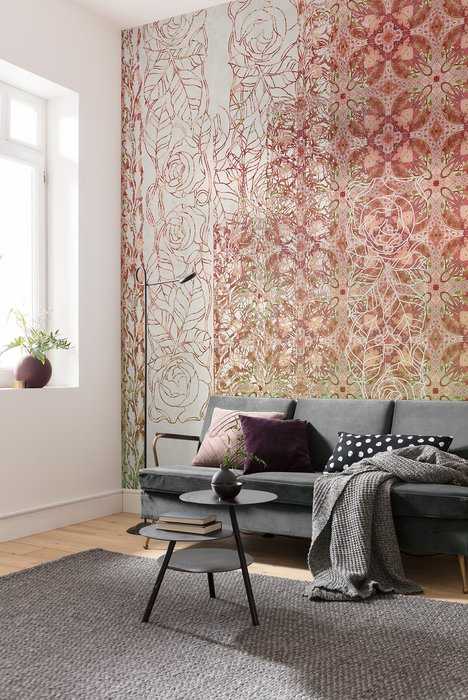 Intissé Standard Art Nouveau Rouge