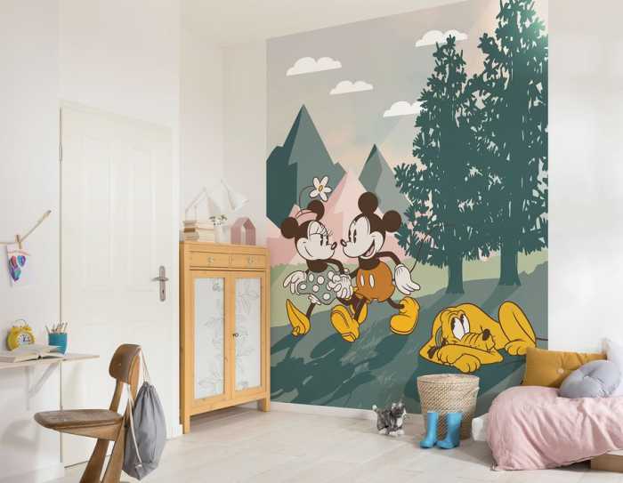 Intissé Standard Mickey & Minnie Embrace Nature