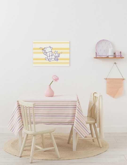 Vlies Bild auf Keilrahmen/ Echtholzrahmen Winnie the Pooh Dandelions
