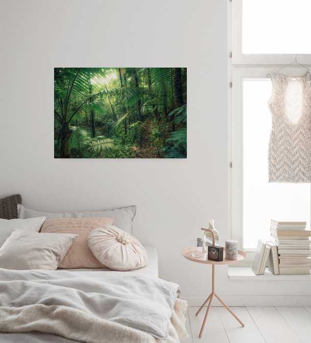 Vlies Bild auf Keilrahmen/ Echtholzrahmen Jungleflair