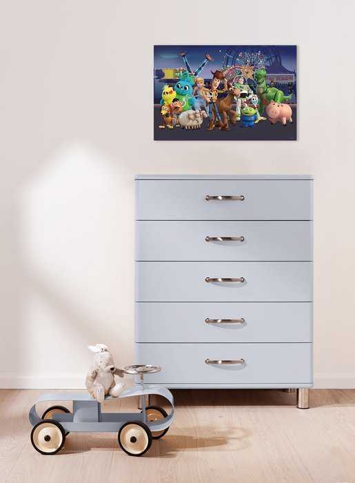 Vlies Bild auf Keilrahmen/ Echtholzrahmen Toy Story The Greatest Team