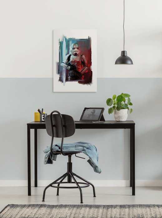 Vlies Bild auf Keilrahmen/ Echtholzrahmen Star Wars Stormtrooper Painting