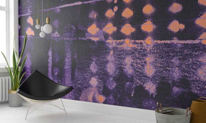 Intissé Premium Zigzag Spangling darkviolett