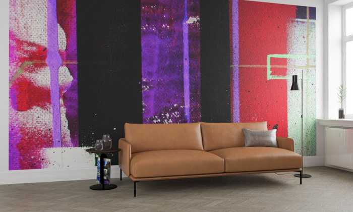 Intissé Premium Traces Drizzling black-purple