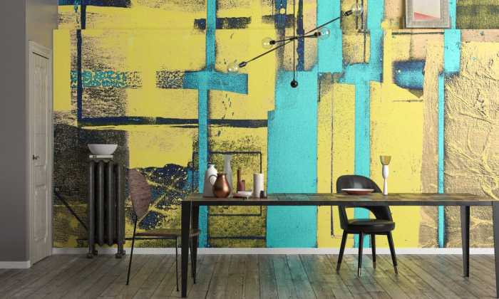 Intissé Premium Cuboids Linedup yellow-ice