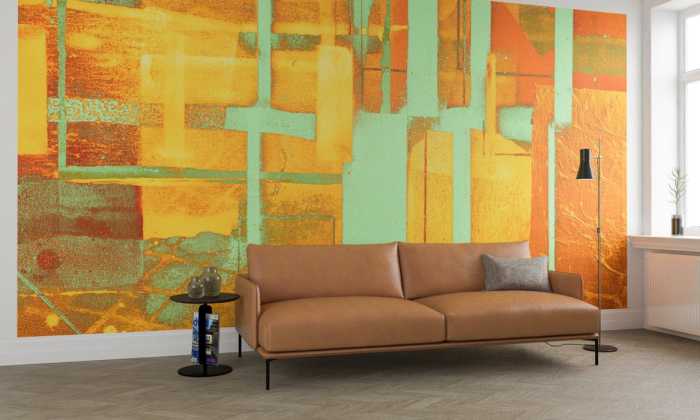 Intissé Premium Cuboids Linedup orange-mint