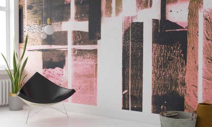 Intissé Premium Cuboids Linedup darkrose