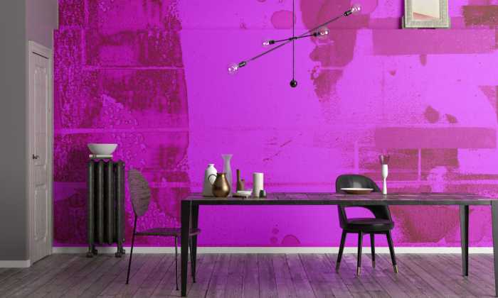 Photo murale intissé impression numérique Drops Lapping pink-merlot