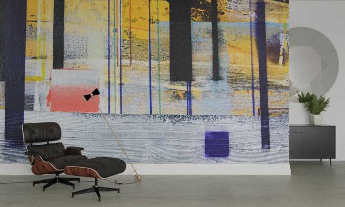 Intissé Premium Horizon Blazing grey-yellow