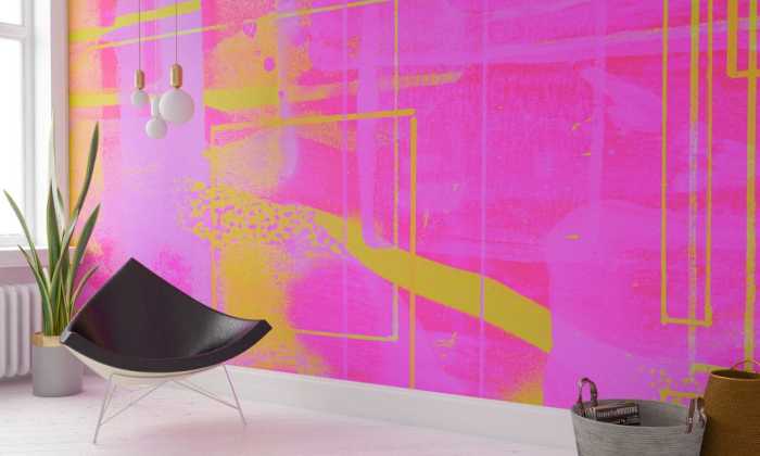 Intissé Premium Columns Hanging pink