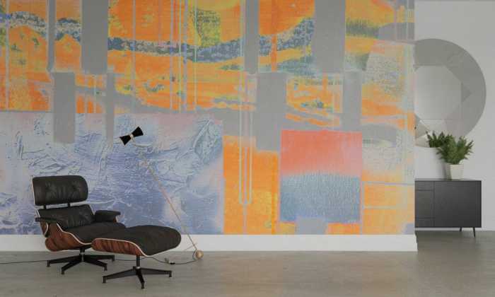 Intissé Premium Squares Dropping orange