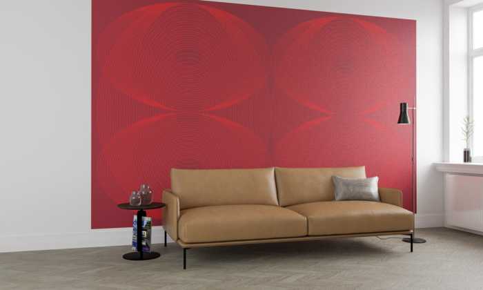Photo murale intissé impression numérique Eyes Wide Open Quartett red-red