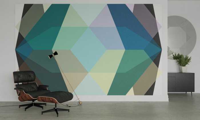 Intissé Premium Gem Stone Diamond green-bleu-umbra