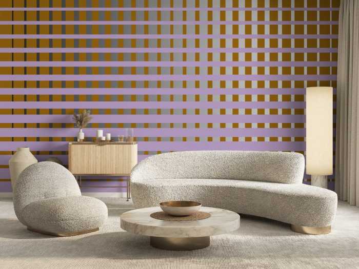 Intissé Premium Griddy turquisecognac-violett