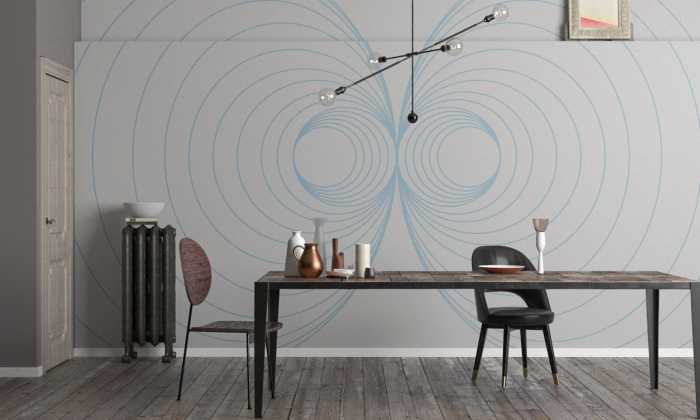 Intissé Premium Infinite Glimpse Mirage grey-bleu