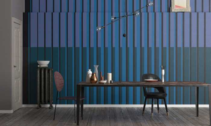 Intissé Premium Lamello Mezzo blue-petrolblue