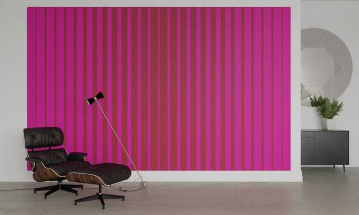 Photo murale intissé impression numérique Lamello Longo pink-merlot