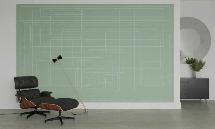 Intissé Premium Mills Board Mondial whiteice-greygreen
