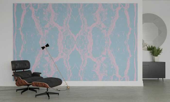 Intissé Premium Oak Bark greyblue-lightblackberry