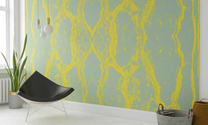 Intissé Premium Oak Bark greygreen-yellow